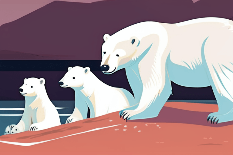 पोलर भालू माताएं असाधारण देखभाल साबित करती हैं: मादा भालू दुर्लभ मातृ प्रेम के प्रदर्शन में शावक को गोद लेती है