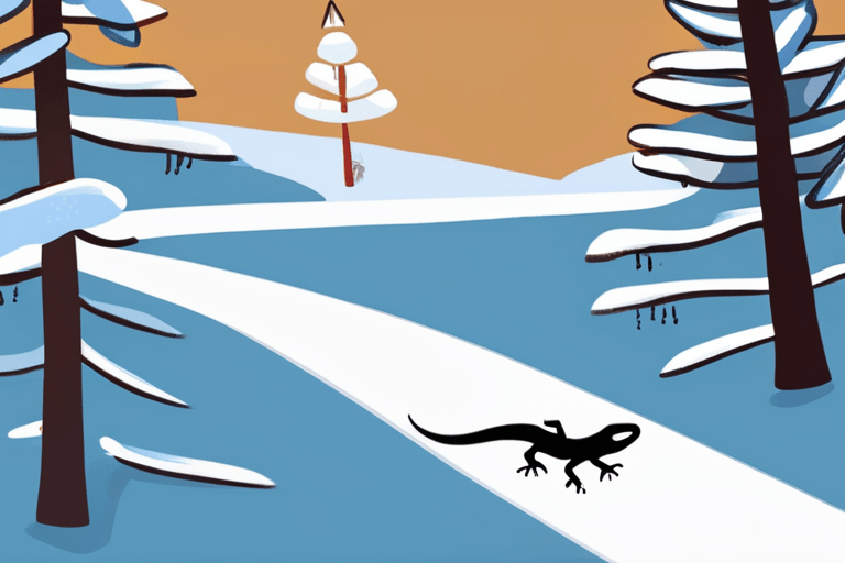 सैलामैंडर्स बेहद ठंडे तापमान का सामना करते हैं एक भ्रमित करने वाले शीतकालीन व्यवहार में